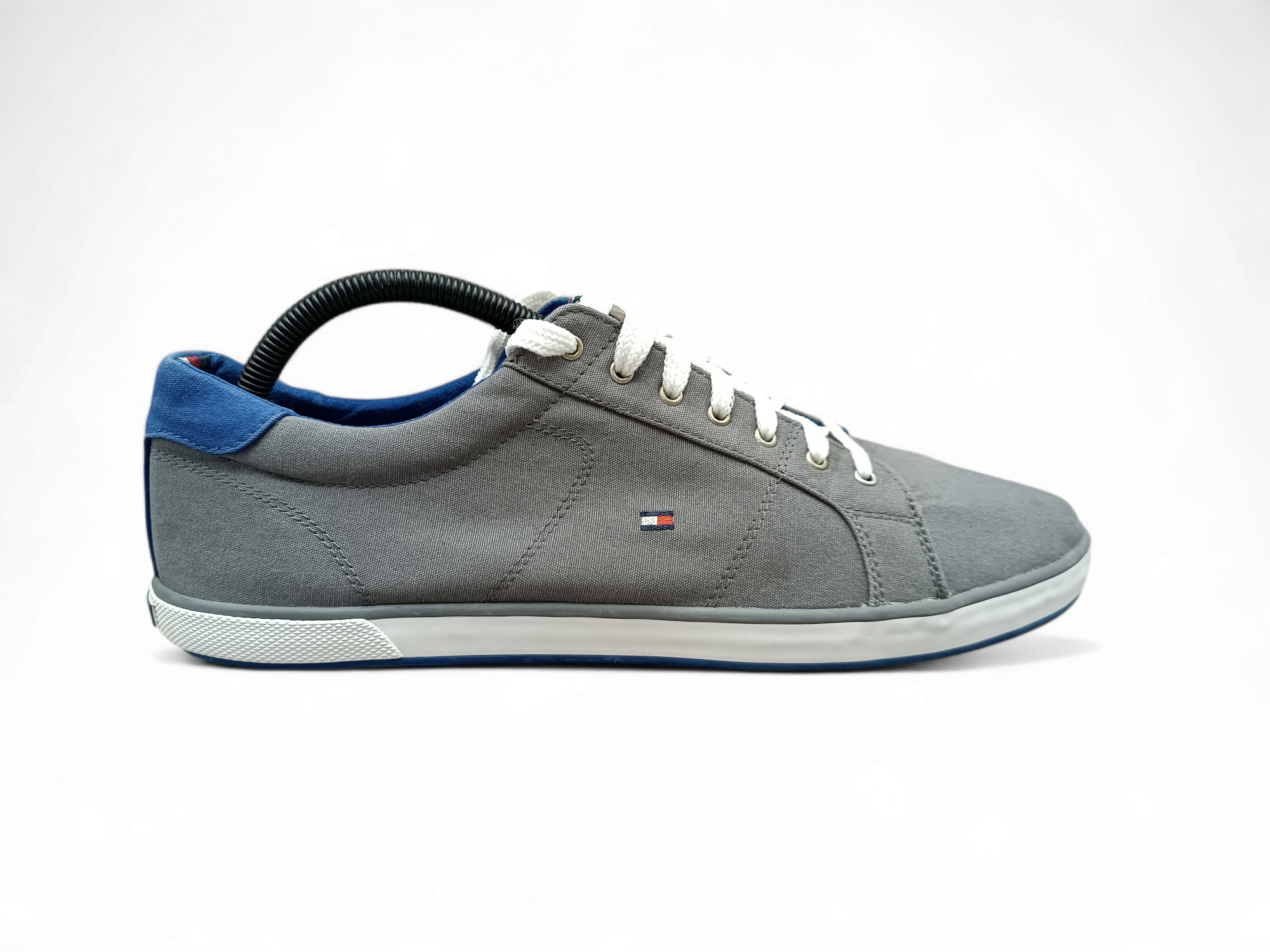 TOMMY HILFIGER CANVAS LACE UP TRAINERS