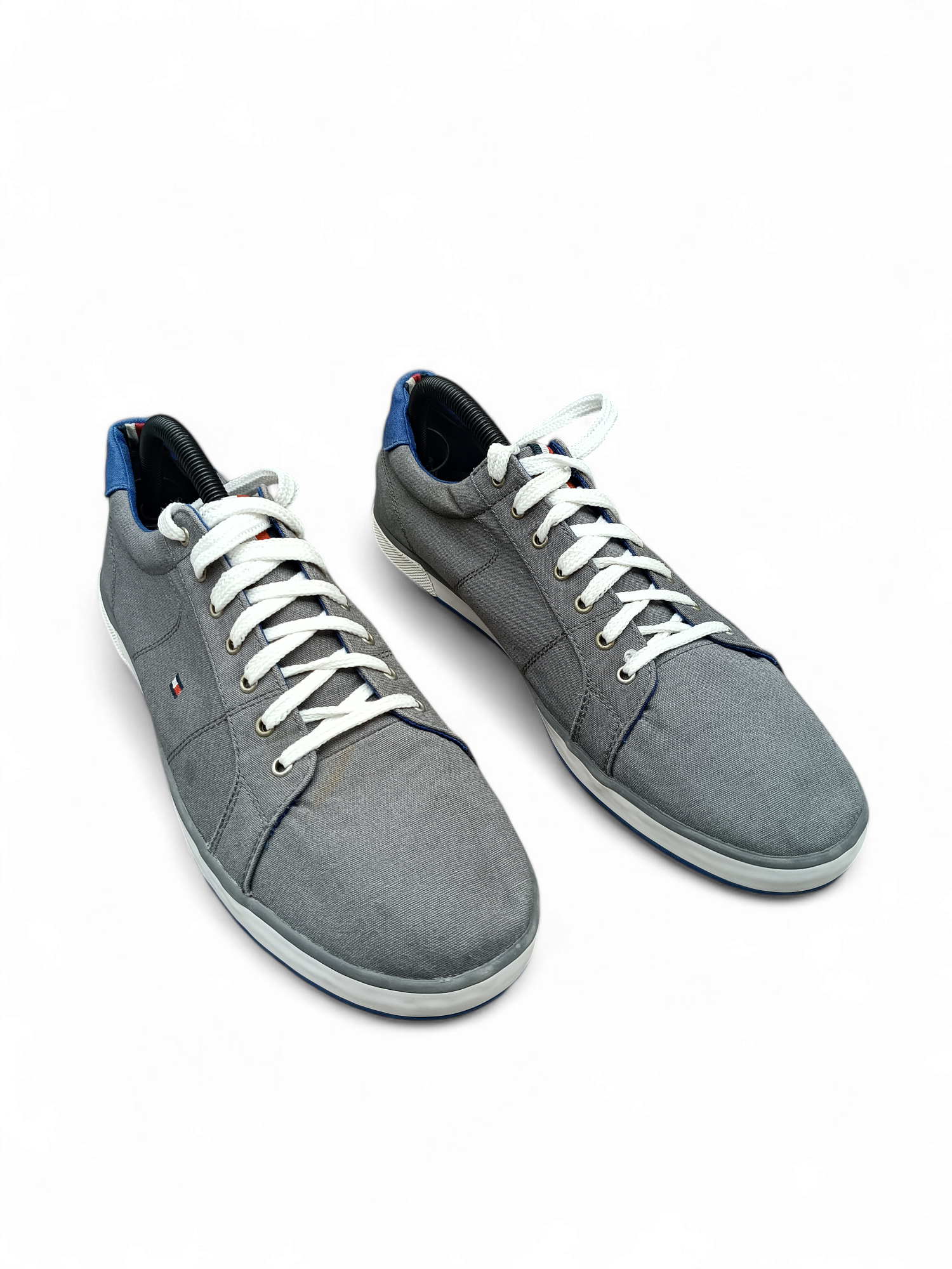 TOMMY HILFIGER CANVAS LACE UP TRAINERS