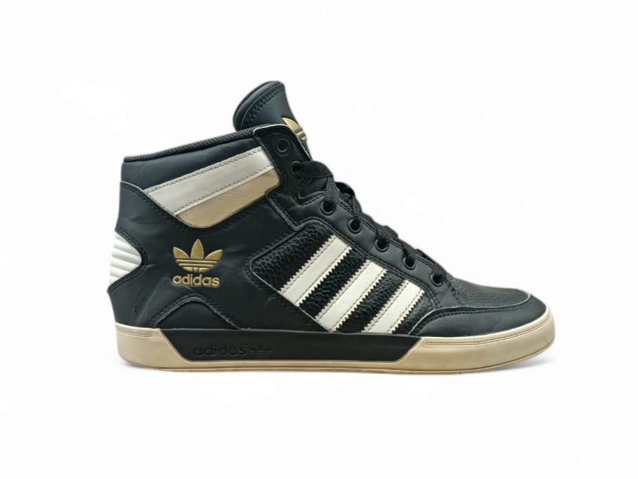 Adidas Hard Court High 'Black White Gold Men's