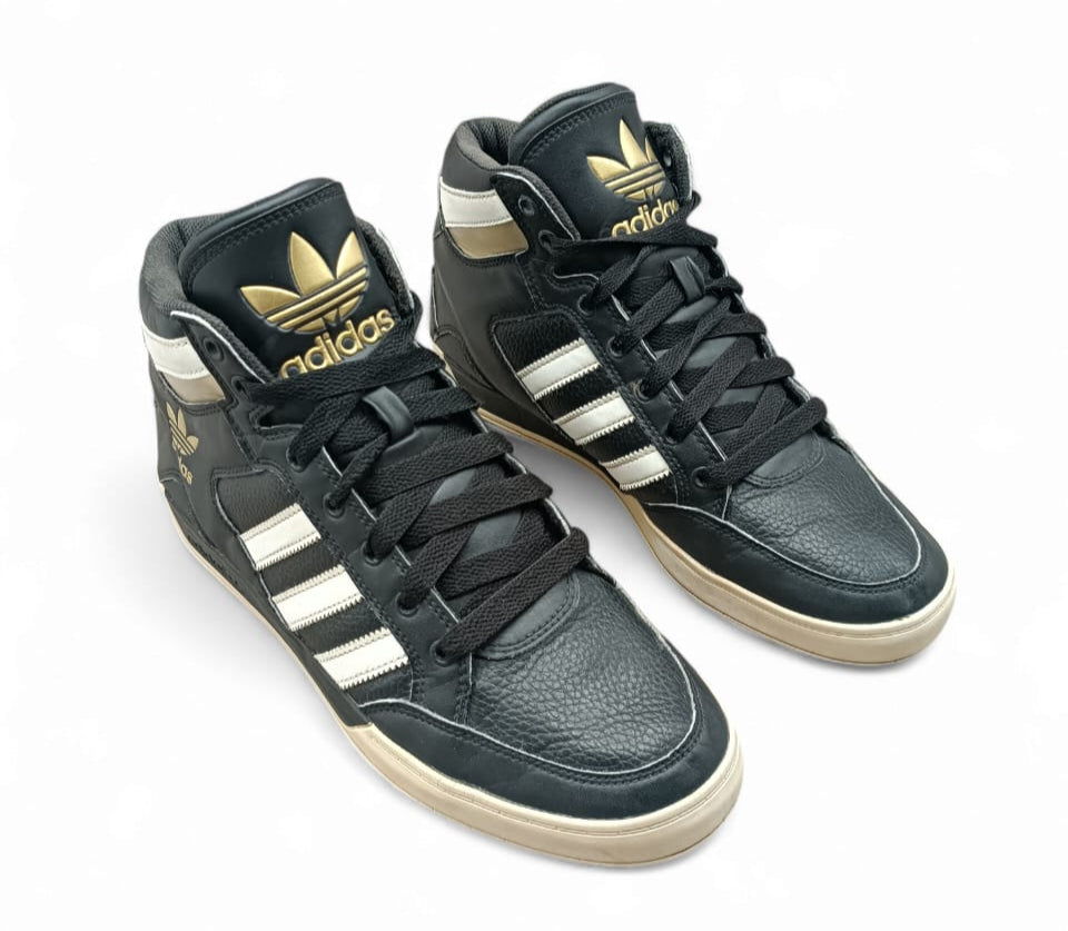 Adidas Hard Court High 'Black White Gold Men's