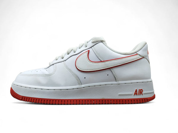Nike Air Force 1 Low White and Picante Red